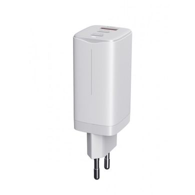 Зарядний пристрій WIWU GaN Tech Charge 2xType-C+USB 65W
