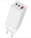 Зарядний пристрій WIWU GaN Tech Charge 2xType-C+USB 65W фото 3