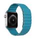 Leather Link for Apple Watch 45/44/42 mm Blue