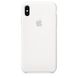 Silicone Case iPhone XS - White фото 1