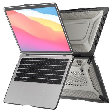 Mecha Shockproof Case for MacBook Pro 13'' (2016-2020, 2022 M2) - Black