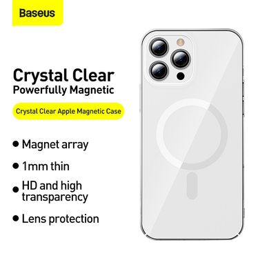 Прозорий чохол з MagSafe для iPhone 13 Pro Baseus Crystal Magnetic case