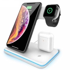Wireless Charger Zamax 3 in 1 iPhone+Apple watch+AirPods White