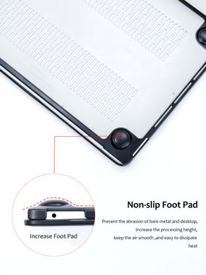 Чехол накладка для MacBook Pro 14.2" Zamax Soft Shield Protective Case - Grey&White
