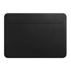 WIWU Skin Pro II PU Leather Sleeve for MacBook Air 13.6" M3/M2 2022/2024 Black