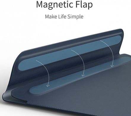 Чехол папка WIWU Skin Pro II PU Leather Sleeve для MacBook Air 13.6" M3/M2 2022/2024 Black