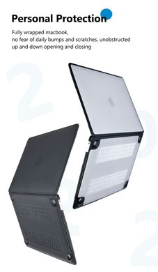 Zamax Soft Shield Protective Case for MacBook Pro 13" Black&White