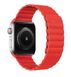 Leather Link for Apple Watch 45/44/42 mm Red