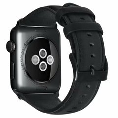 Ремешок для Apple Watch 41/40/38 mm Luxury leather Black