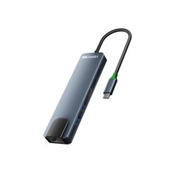 USB Type-C HUB ZAMAX 6-in-1 Type C HUB to 4k HDMI/HDTV + PD + USB C + 2 USB 3.0/3.1 + RJ45 LAN