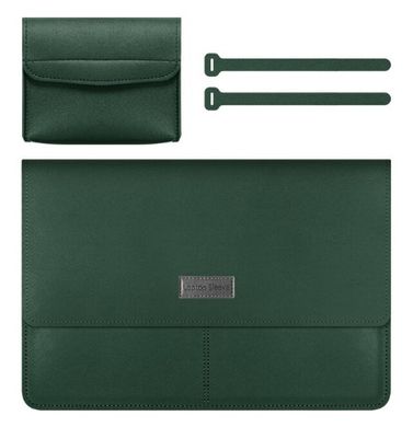 Чехол папка для MacBook Pro | Air 13 Zamax MacKeeper Leather Sleeve - Green