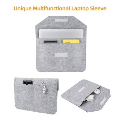 Чехол конверт ZAMAX Felt Sleeve для MacBook Pro 16.2" Light Gray