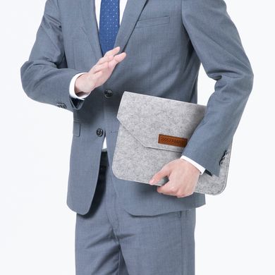 Чохол конверт ZAMAX Felt Sleeve для MacBook Pro 16.2" Light Gray