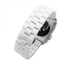 Ремінець для Apple Watch 38/40 mm Ceramic Band 3-bead, White