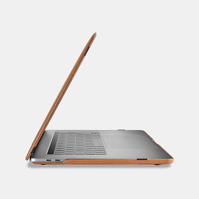 Кожаный чехол для MacBook Pro 13" (2016-2020) iCarer Real Leather Woven Pattern Series Case Brown