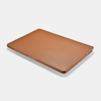 Шкіряний чохол для MacBook Pro 13" (2016-2020) iCarer Real Leather Woven Pattern Series Case Brown