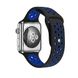 Ремінець для Apple Watch 45/44/42 mm Black/Blue Sport Band – M/L фото 2