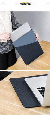 Папка-чохол для MacBook 13"-14" Mutural Slim Compact Sleeve &mdash; Синій (Blue)