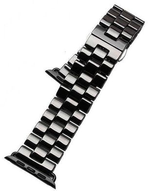 Ремінець для Apple Watch 42/44 /45 mm Ceramic Band 3-bead Black