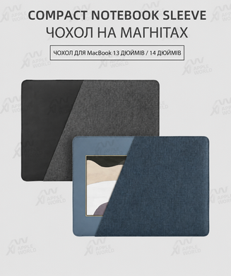 Папка-чохол для MacBook 13"-14" Mutural Slim Compact Sleeve &mdash; Синій (Blue)