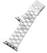 Ceramic Band 3-bead for Apple Watch 42/44 /45 mm White