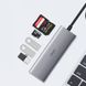 USB Type C Хаб WiWU Alpha 532ST 5 в 1 3*USB3.0 TF/ST Card Reader фото 2