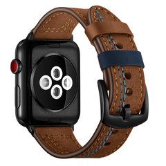 Leather Loop 7-Design for Apple Watch 42/44 /45 mm Brown