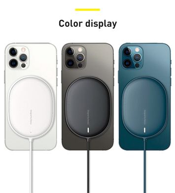 Бездротовий зарядний пристрій для iPhone 13/12 Baseus Light Magnetic Wireless Charger White