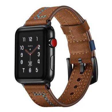 Кожаный ремешок 7-Design для Apple Watch 42/44 /45 mm Brown