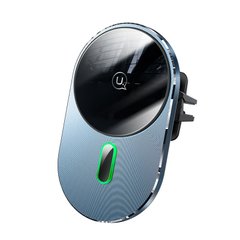 Автотримач з бездротовою зарядкою USAMS Magnetic Car Wireless Charging Phone Holder(Air Vent) with MagSafe 15W