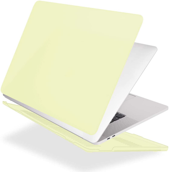 Чохол накладка Matte Hard Shell Case для Macbook Air 13.6" (M2 | M3 | M4 | M5) 2022-2026 Soft Touch Yellow Cream