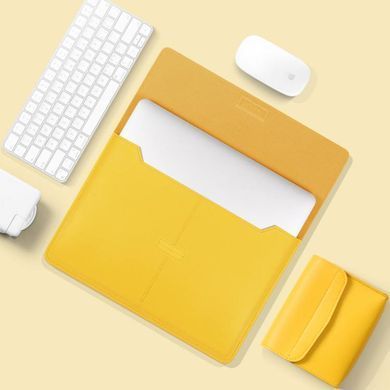 Чохол папка для MacBook Pro | Air 13 Zamax MacKeeper Leather Sleeve - Yellow