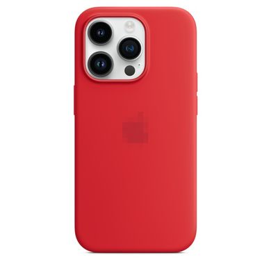 iPhone 14 Pro Silicone Case with MagSafe - RED