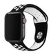 Ремешок для Apple Watch 45/44/42 mm Black/White Nike Sport Band фото 2