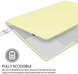 Чохол накладка Matte Hard Shell Case для Macbook Air 13.6" (M2 | M3 | M4 | M5) 2022-2026 Soft Touch Yellow Cream фото 3