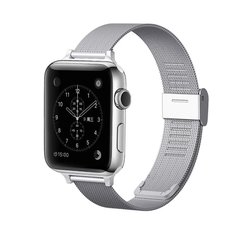 Ремешок для Apple Watch 42/44 /45 mm Mesh Steel bracelet, Silver