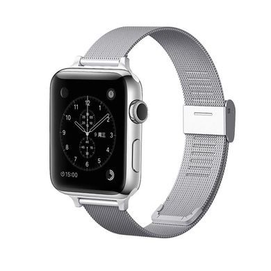 Ремешок для Apple Watch 42/44 /45 mm Mesh Steel bracelet Silver