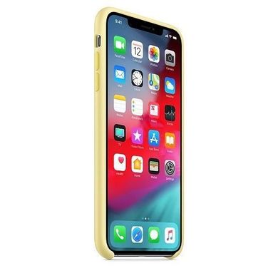 Silicone Case iPhone XS - Mellow Yellow