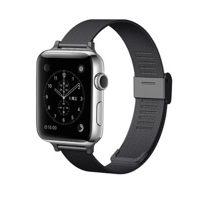 Ремешок для Apple Watch 42/44 /45 mm Mesh Steel bracelet Black