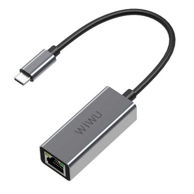 Перехідник LAN - Wiwu Alpha USB Type-C to RJ45 Ethernet LAN Adapter для MacBook
