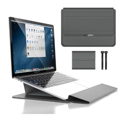 Папка з підставкою Zamax EcoLux Mac Standfolio для MacBook Pro 14.2" | Air 13.6" - Gray