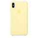 Silicone Case iPhone XS - Mellow Yellow фото 1