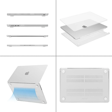 Чехол накладка Hard Shell Case для Macbook Air 15" Soft Touch White