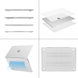 Чехол накладка Hard Shell Case для Macbook Air 15" Soft Touch White фото 3