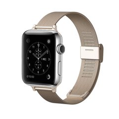 Mesh Steel bracelet for Apple Watch 42/44 /45 mm Gold