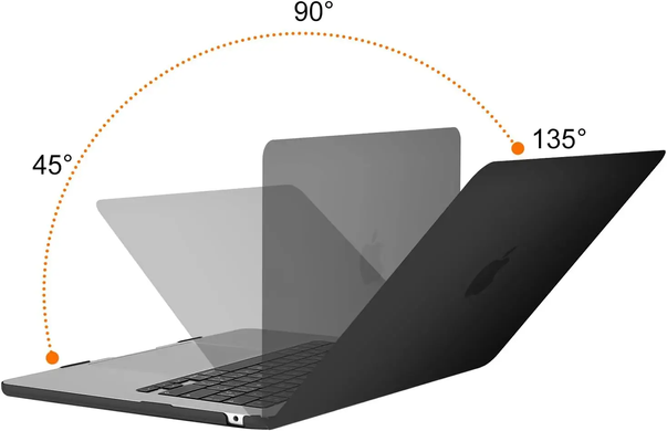 Чехол накладка Hard Shell Case для Macbook Air 15" Soft Touch Black