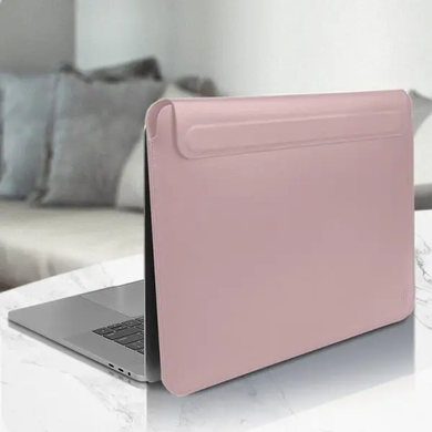 Чехол папка WIWU Skin Pro II PU Leather Sleeve для MacBook Air 13.6" M3/M2 2022/2024 Pink