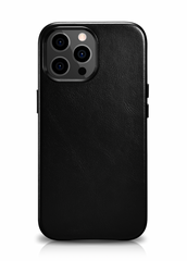Кожаный чехол iCarer для iPhone 13 Pro - Black