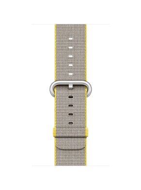 Ремінець для Apple Watch 45/44/42 mm Nylon Yellow Lightgrey