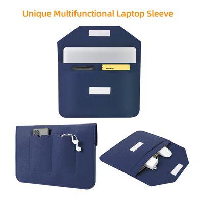 Чохол конверт ZAMAX Felt Sleeve для MacBook Pro 16.2" Deep Navy